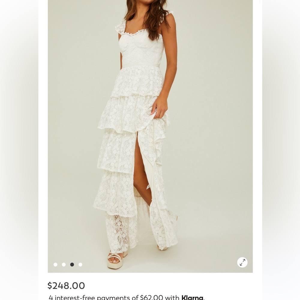 white lace altar’d state dress